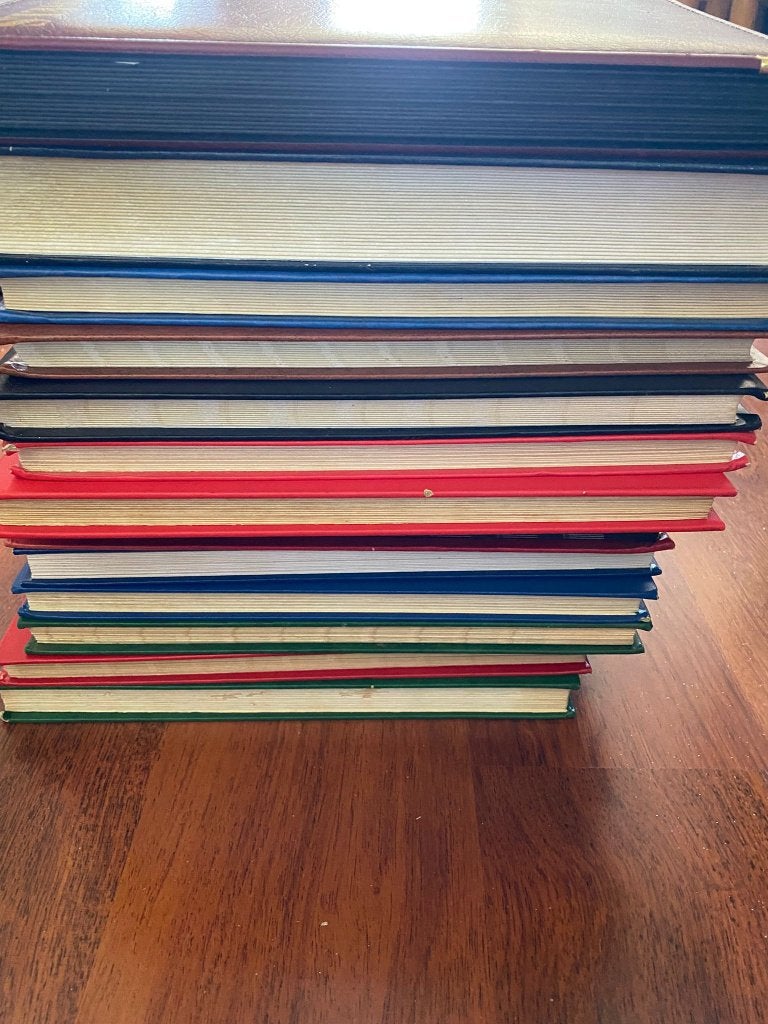 20 gebruikte lege stokboeken mix van 8 en 16 bladen, Verzenden, Verzamelalbum