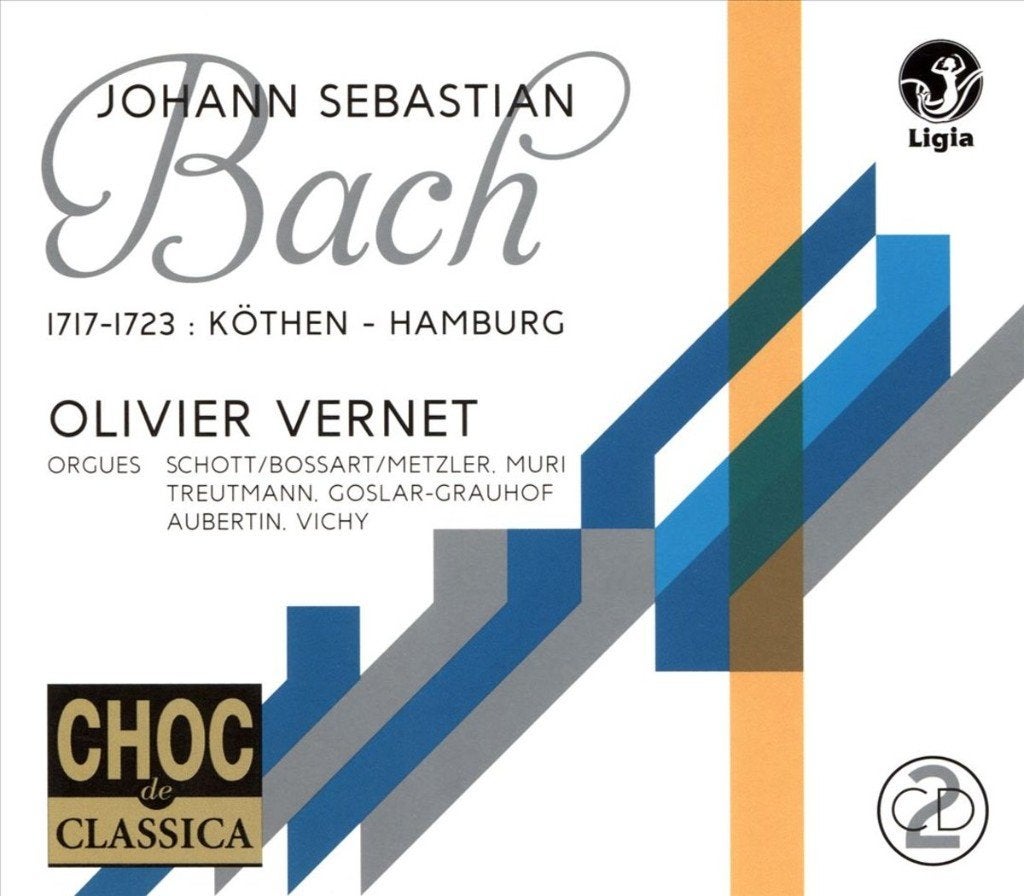 2CD J.S. Bach Organ works 1717-1723 Köthen Olivier Vernet, Overige typen, Ophalen of Verzenden, Zo goed als nieuw, Barok