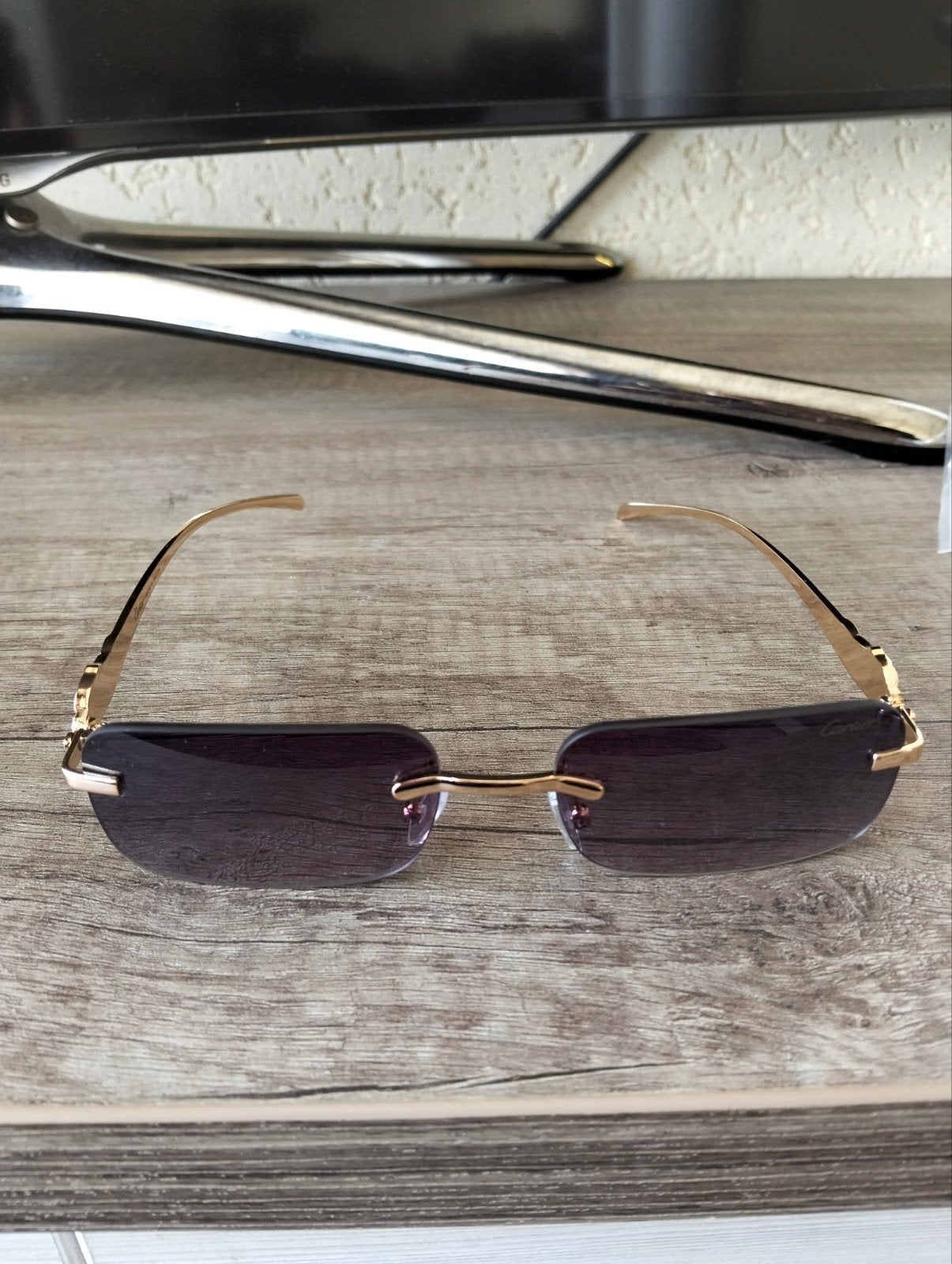 Cartier bril donker paars, Overige merken, Gebruikt, Paars, Ophalen of Verzenden