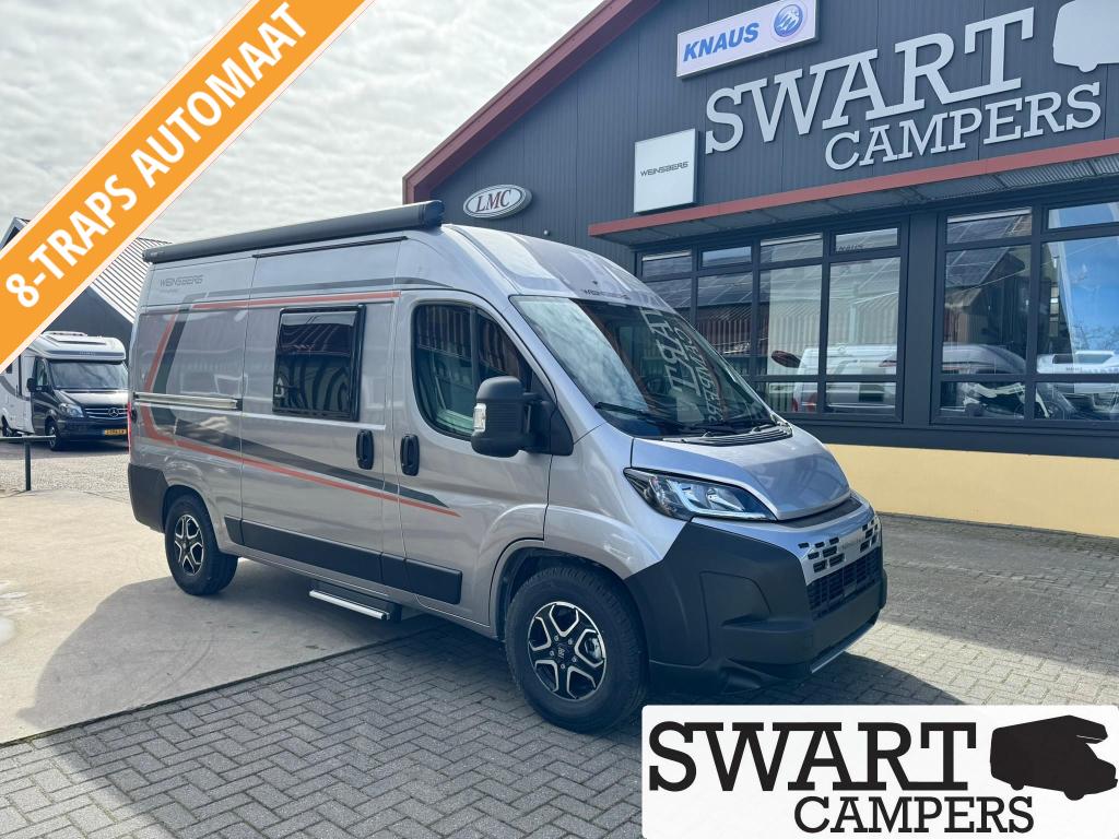 Weinsberg CaraBus 540 MQ Edition [Fire] 8 traps automaat, Caravans en Kamperen, Campers, Automaat, Ringverwarming, Fiat, Koelkast