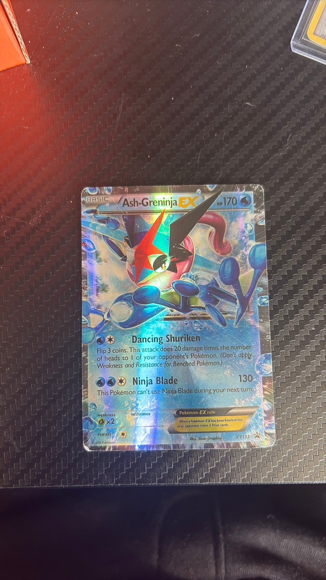 Ash-Greninja EX Pokemon kaart XY133, Ophalen of Verzenden, Zo goed als nieuw
