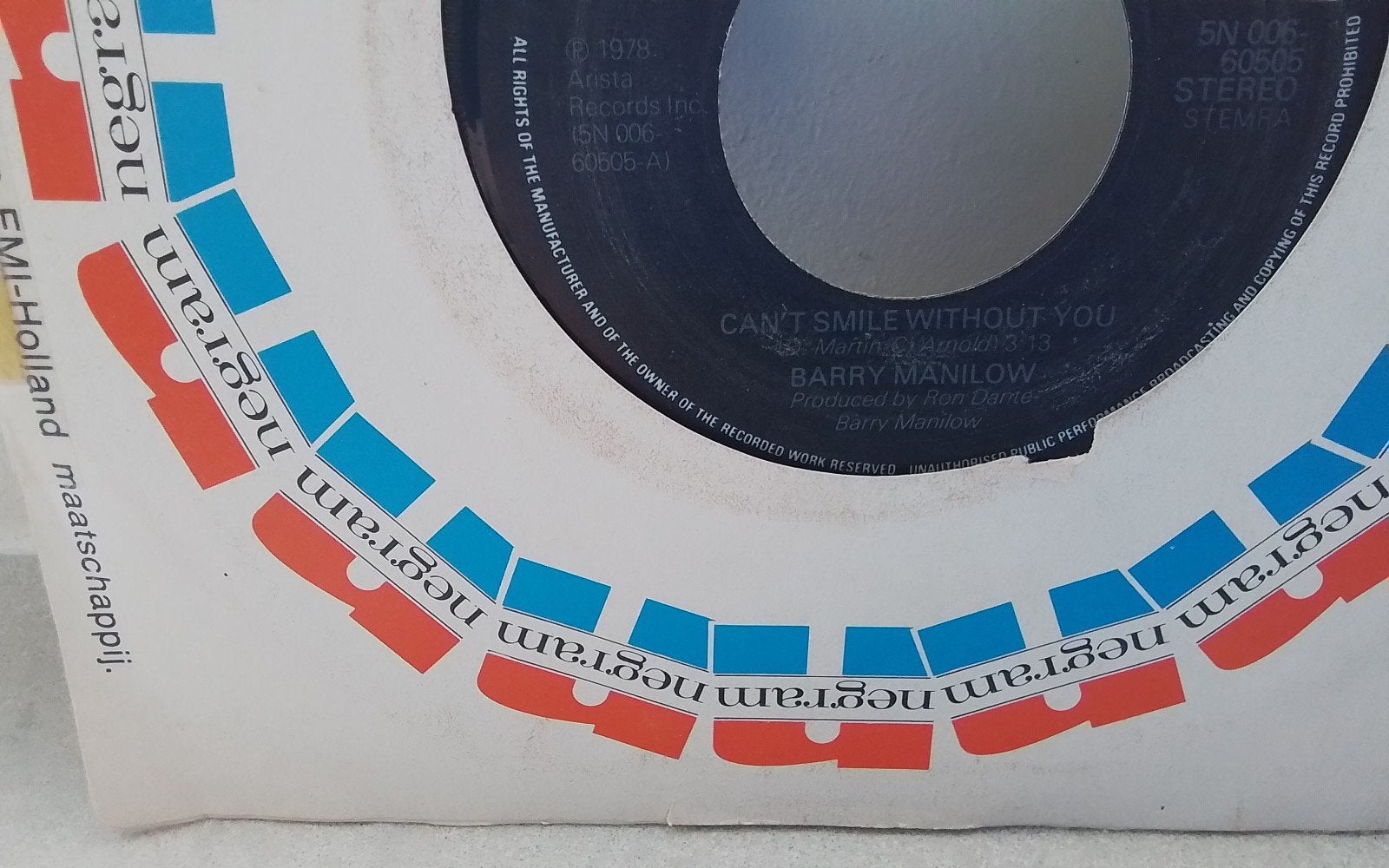 Barry Manilow - can,t Smile without you, Ophalen of Verzenden