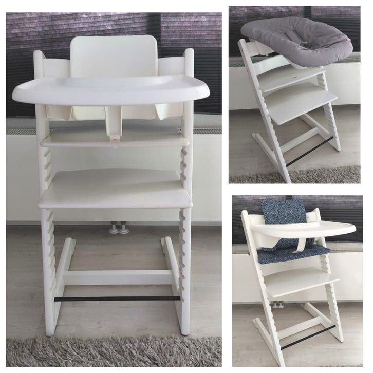 Als NIEUW! Tripp Trapp, newborn, babyset, tray, kussenset..., Kinderen en Baby's, Kinderstoelen, Ophalen, Zo goed als nieuw, Meegroeistoel
