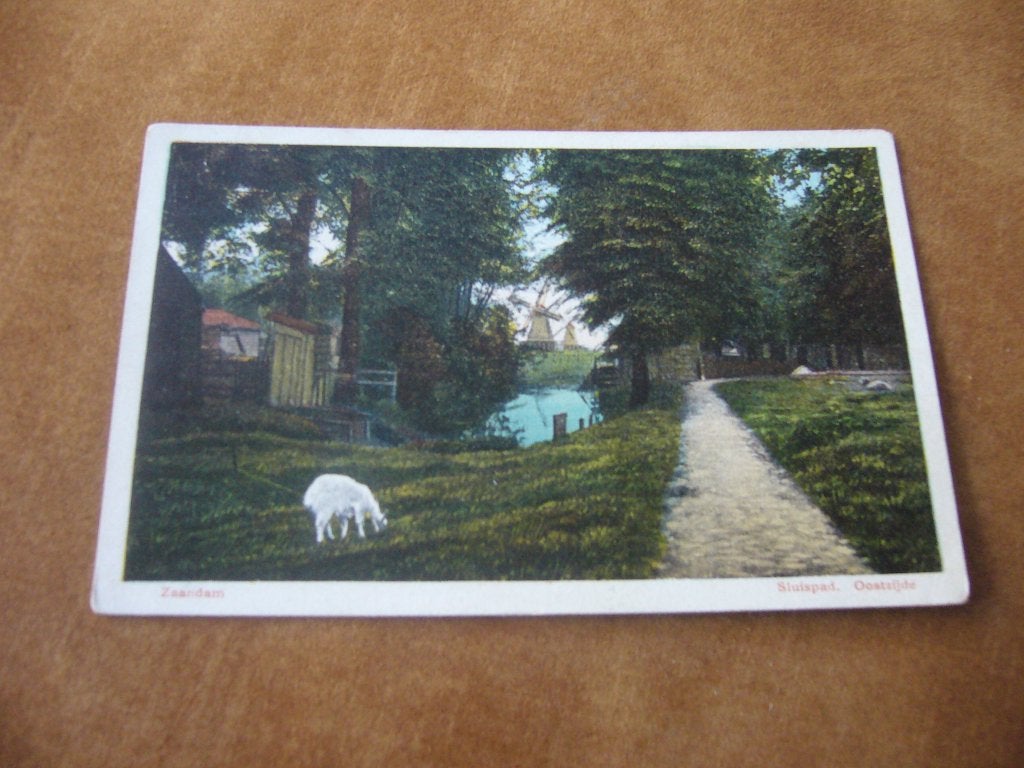 ZAANDAM  =  SLUISPAD - OOSTZIJDE MET 2 MOLENS, Ophalen of Verzenden, 1920 tot 1940, Gelopen, Noord-Holland