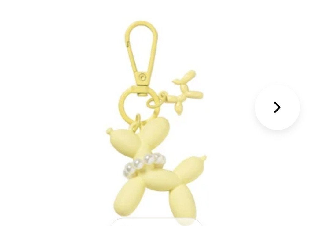 Sleutelhanger hond met parelketting, Ophalen of Verzenden, Nieuw, Dier of Natuur