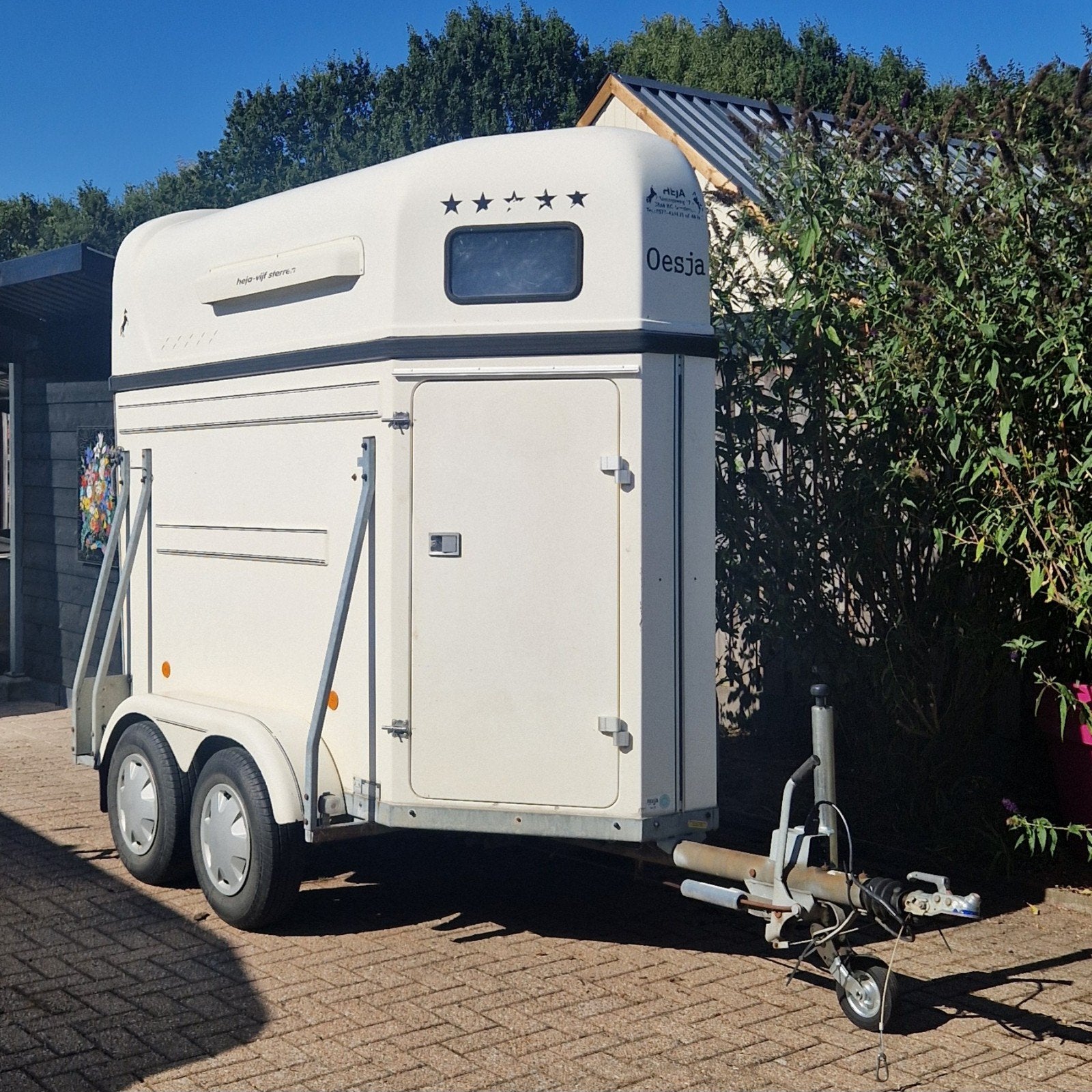 heja 1,5 paards trailer, Ophalen