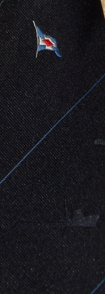 Smit-Lloyd stropdas logo in het midden scheepvaart blauw, Verzamelen, Ophalen of Verzenden, Nieuw