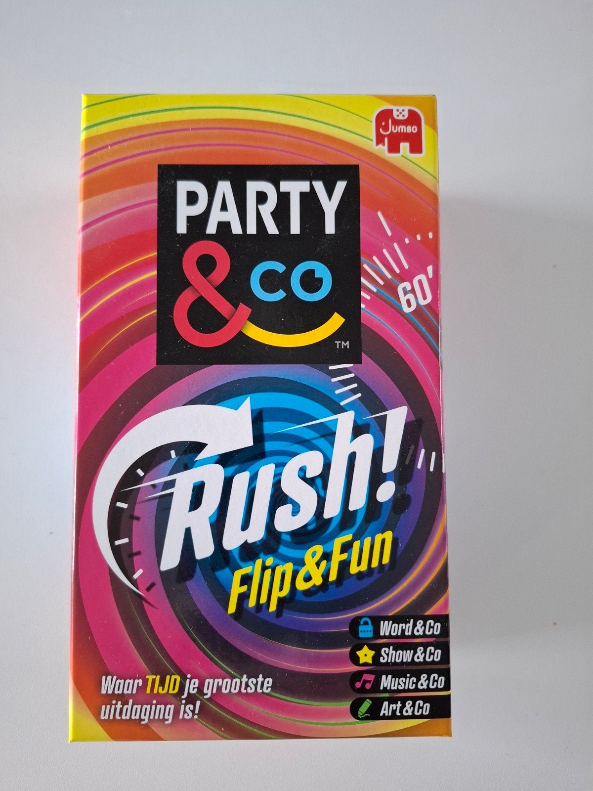 Party & Co Rush! Flip & Fun Gezelschapsspel Jumbo, Vijf spelers of meer, Ophalen of Verzenden, Nieuw, Jumbo