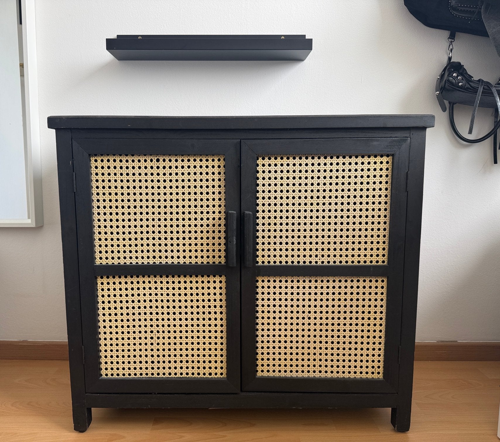 Zwart webbing kastje xenos, Ophalen, Zo goed als nieuw, 25 tot 50 cm, 50 tot 100 cm
