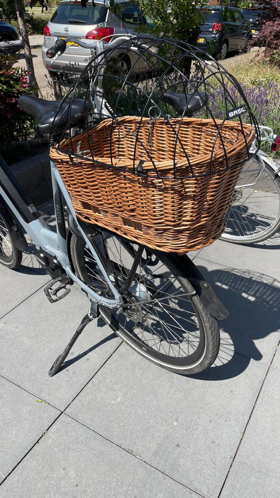 Hondenmand voor achterop de fiets, Ophalen, Gebruikt, Fietsmand