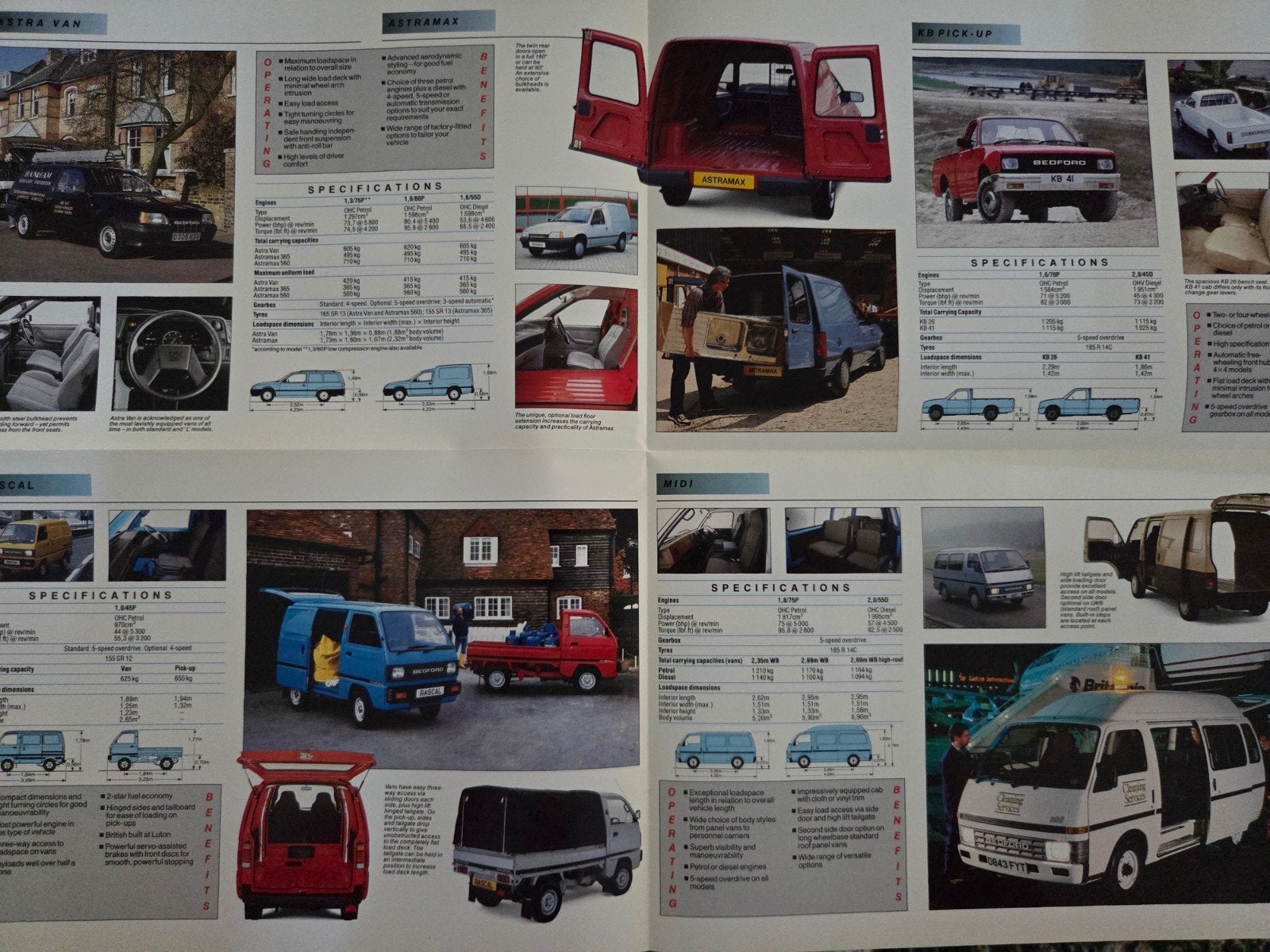Brochure Bedford 1987, Ophalen of Verzenden, Zo goed als nieuw, Overige merken