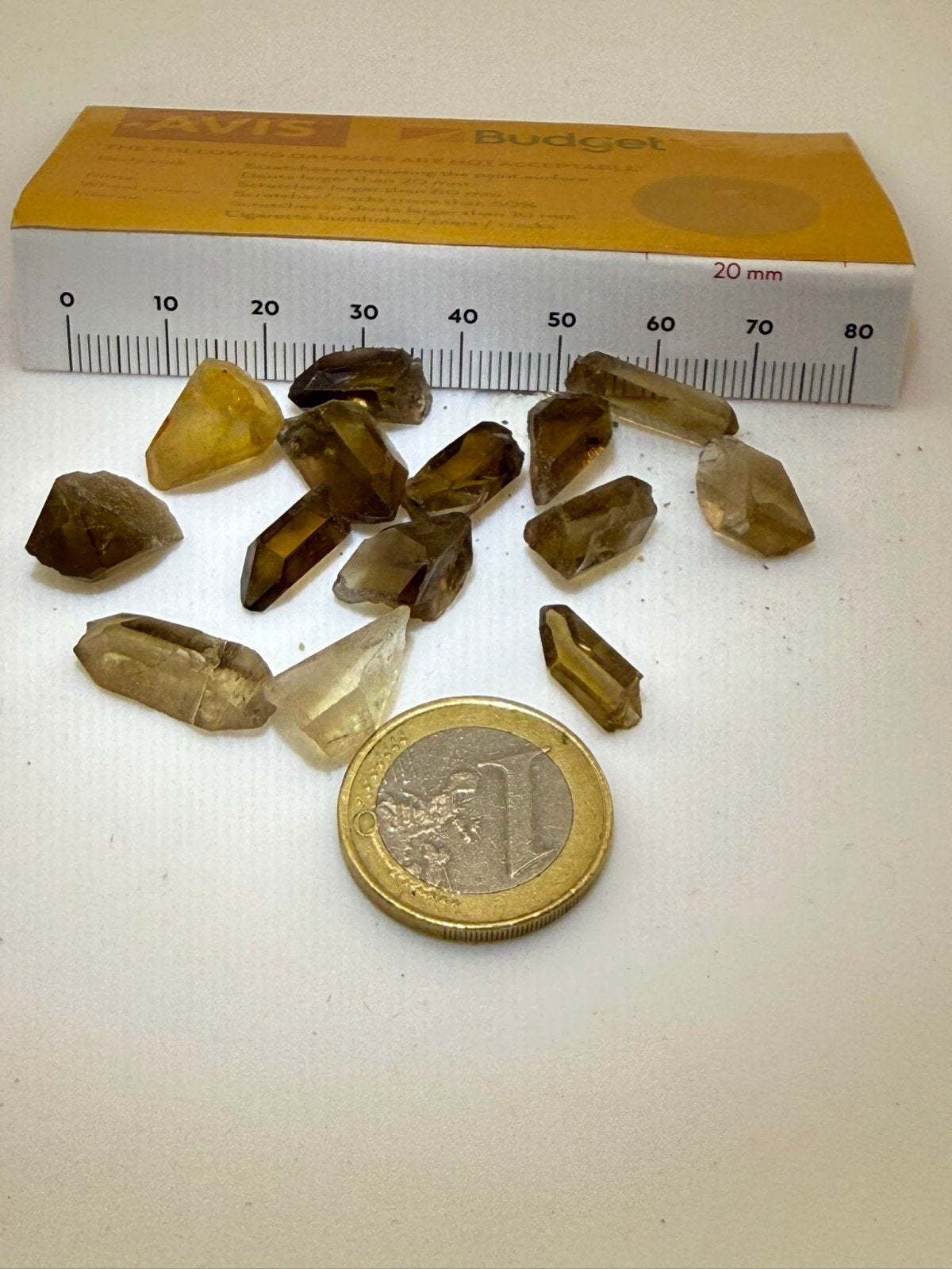 Citrien Kristal N83 - 15 gram, Verzamelen, Mineralen en Fossielen, Ophalen of Verzenden, Mineraal