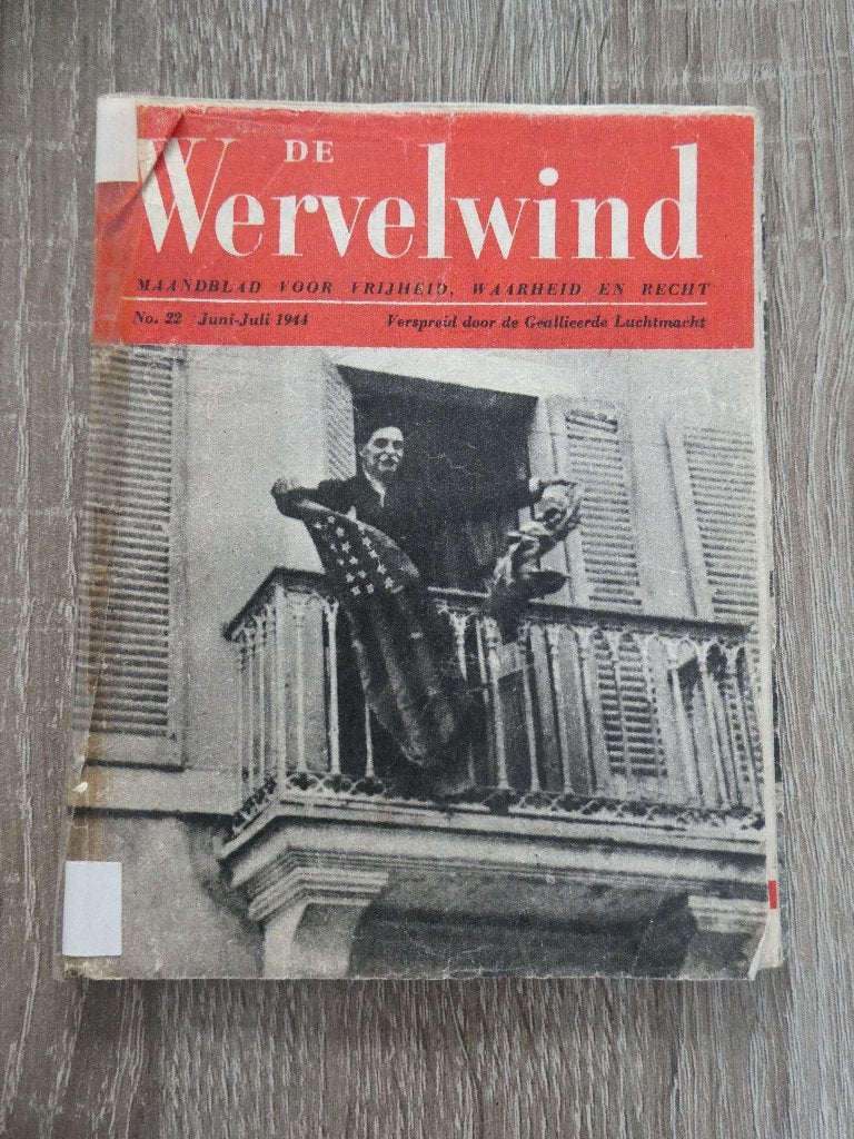 De wervelwind No. 22 - juni/juli 1944., Ophalen of Verzenden, Overige soorten, Nederland, Boek of Tijdschrift