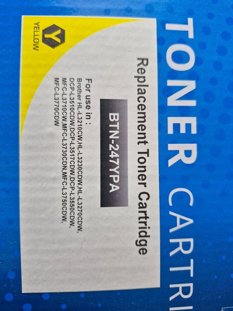 2x PrintAbout BTN-247YPA Gele Toner – Nieuw, Ophalen of Verzenden, Nieuw, Toner, PrintAbout