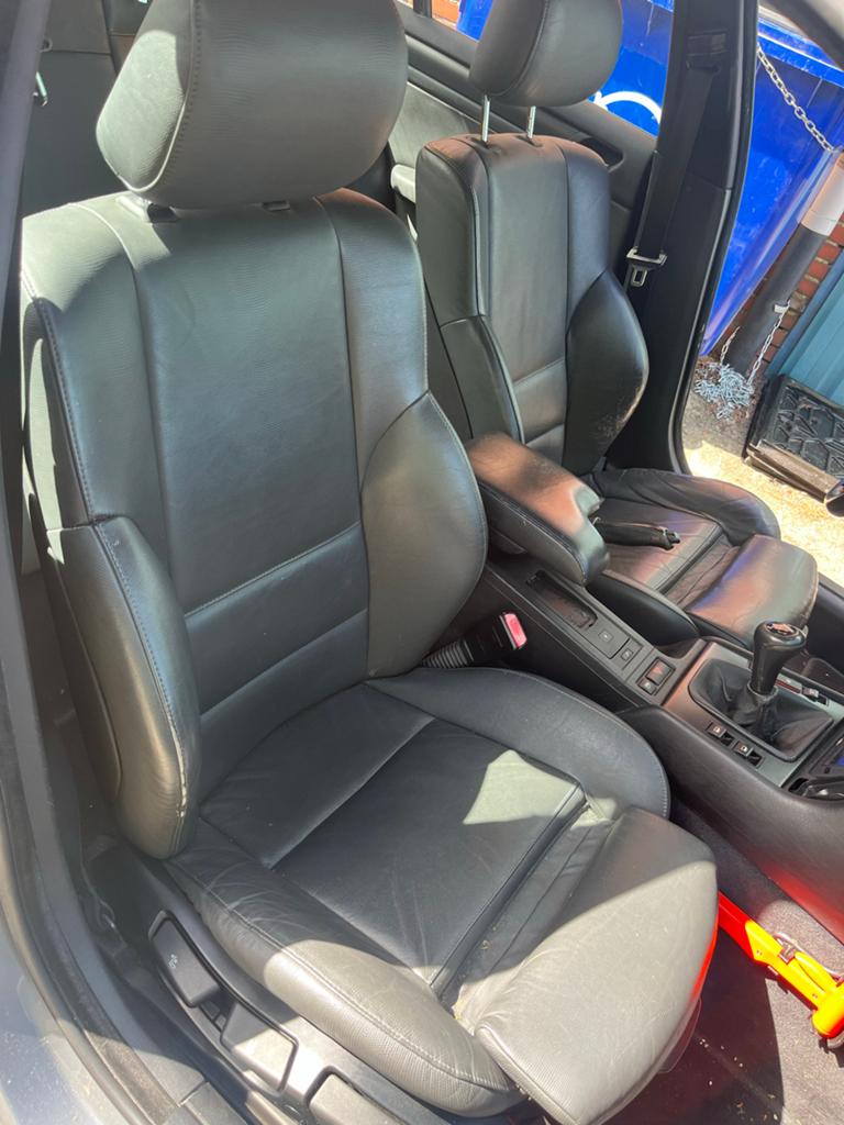 BMW E46 leren achterbank en panelen., Auto-onderdelen, Interieur en Bekleding, Ophalen, Gebruikt, BMW