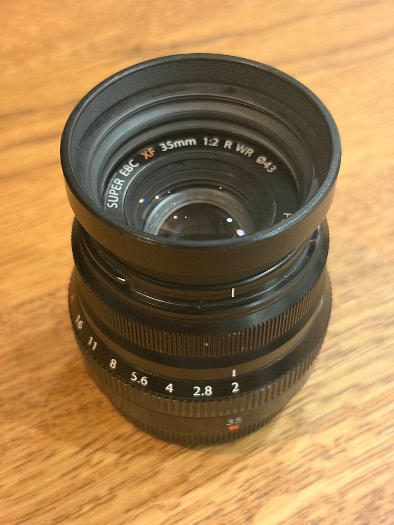 Fujifilm XF 35mm F2 R WR + Hoya UV-filter, Fujifilm, Gebruikt, 35 mm, Ophalen of Verzenden