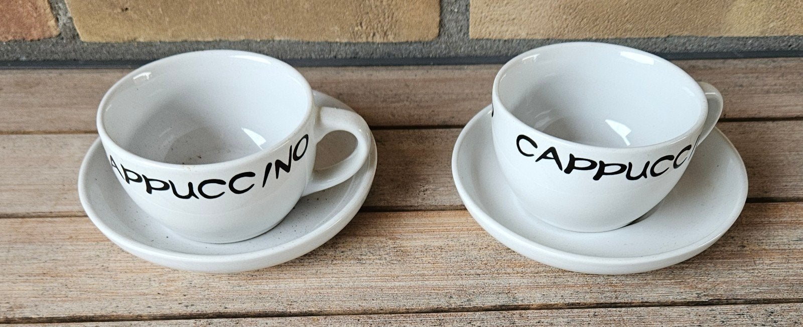Cappuccino kop en schotel, Nieuw, Ophalen of Verzenden, Overige stijlen, Kop(pen) en/of Schotel(s)