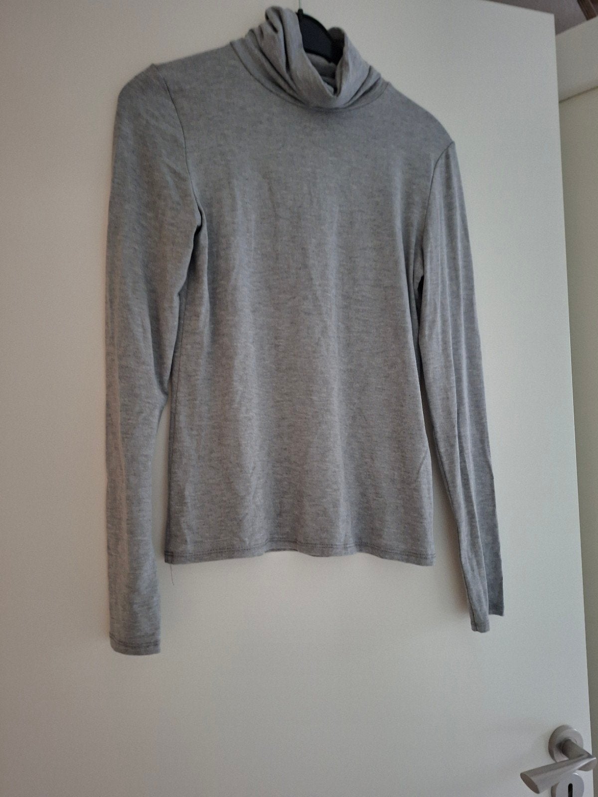 Grijs Azzuro shirt met kol, Maat 38/40 (M), Ophalen of Verzenden, Zo goed als nieuw, Lange mouw