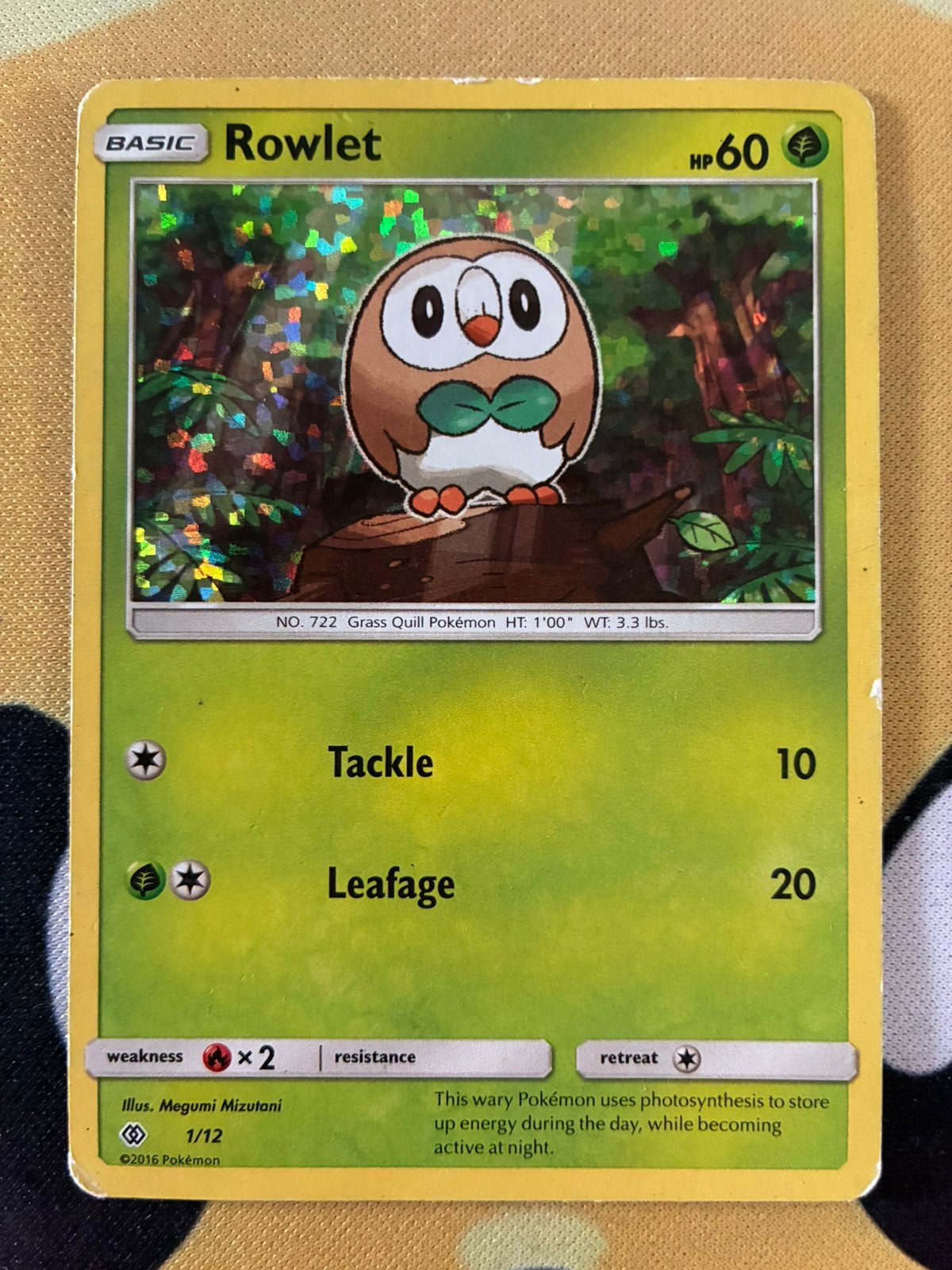 Rowlet 1/12 – McDonald’s Collection 2017, Ophalen of Verzenden, Gebruikt
