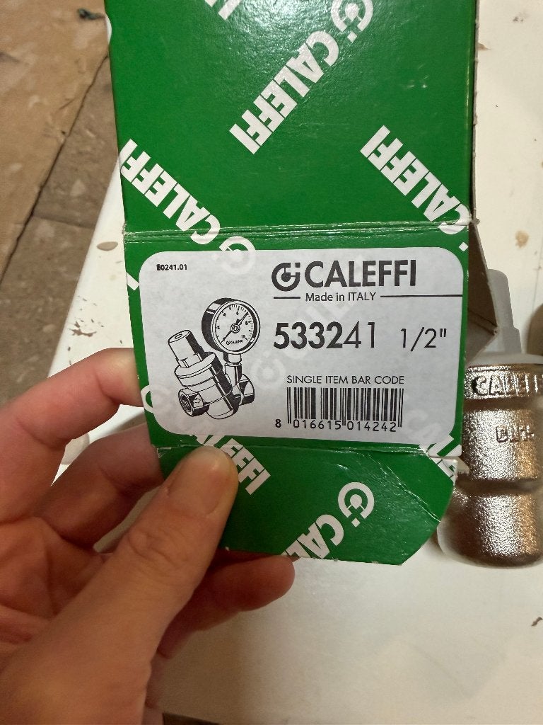 Caleffi pressure reducing valve 533241 1/2 inch, Tuin en Terras, Verzenden, Nieuw, Elektrisch