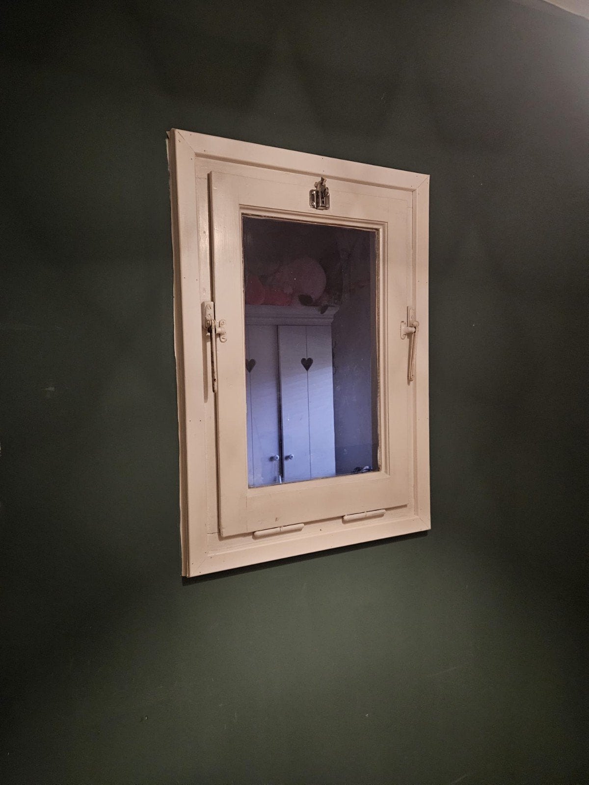Valraam hardhout 605breedx860 hoog, Ophalen, Gevelraam of Ruit, Gebruikt, Minder dan 80 cm