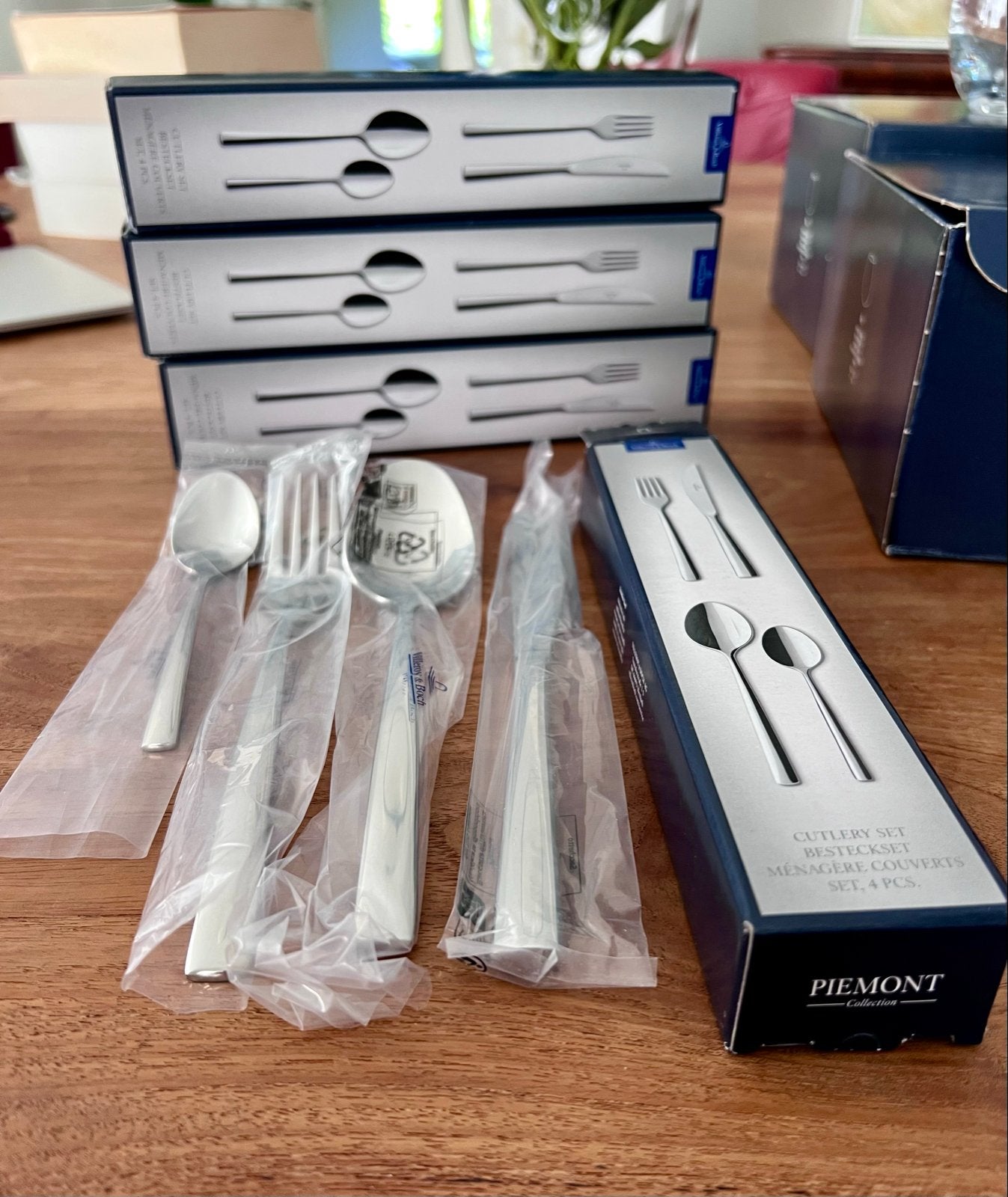 Villeroy & Boch Piemonte Bestekset RVS - 4 sets NIEUW!, Ophalen of Verzenden