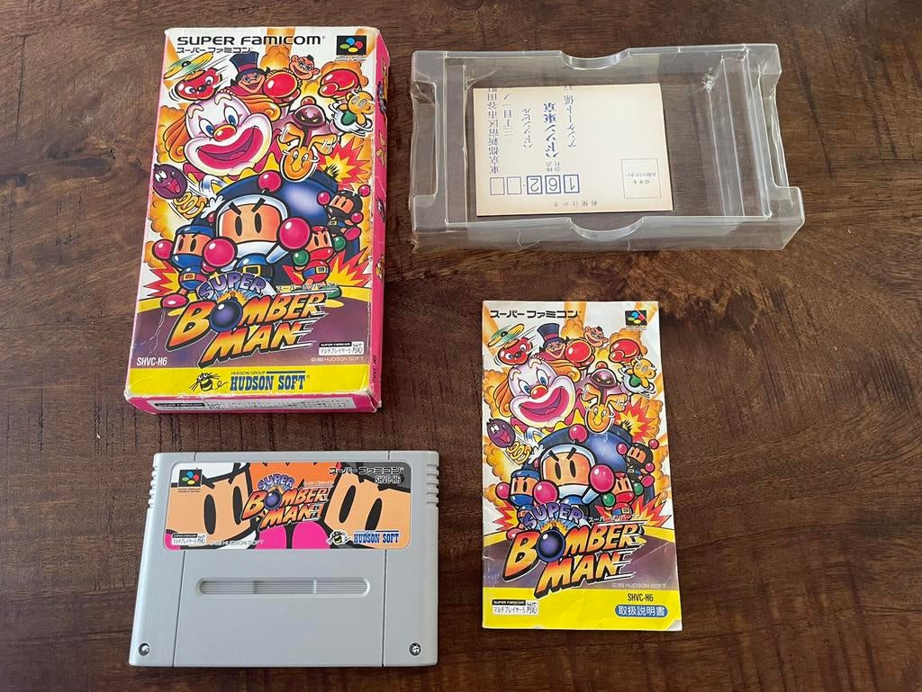Super Bomberman Super Nintendo SNES SFC CIB compleet NTSC, Spelcomputers en Games, Games | Nintendo Super NES, 1 speler, Ophalen of Verzenden