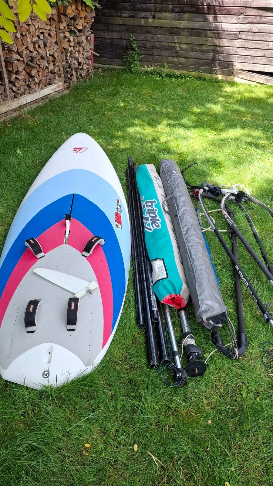 Fanatic Viper90 softdeck complete set, Watersport en Boten, Windsurfen, Ophalen, Gebruikt, Complete set