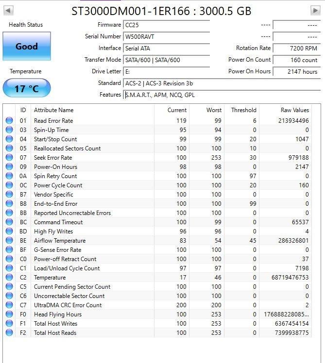 Seagate HDD 3TB - (meerdere stuks), Computers en Software, Harde schijven, Intern, Ophalen of Verzenden, Zo goed als nieuw, Desktop