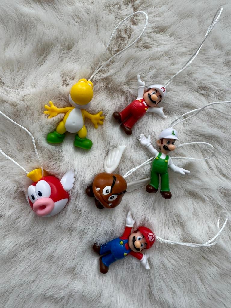 Mario Figurine Set, Ophalen of Verzenden, Gebruikt, Knuffel of Figuurtje