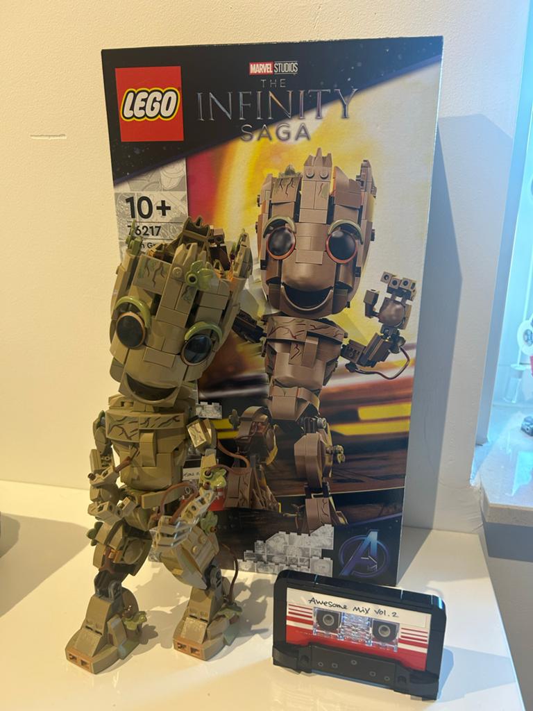 LEGO Marvel I Am Groot (76217) met Awesome Mix Vol. 2, Ophalen, Zo goed als nieuw