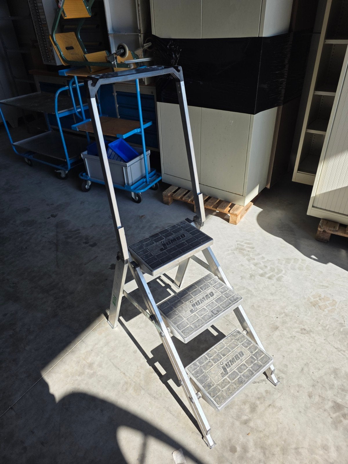 little jumbo trap, Ophalen, Minder dan 2 meter