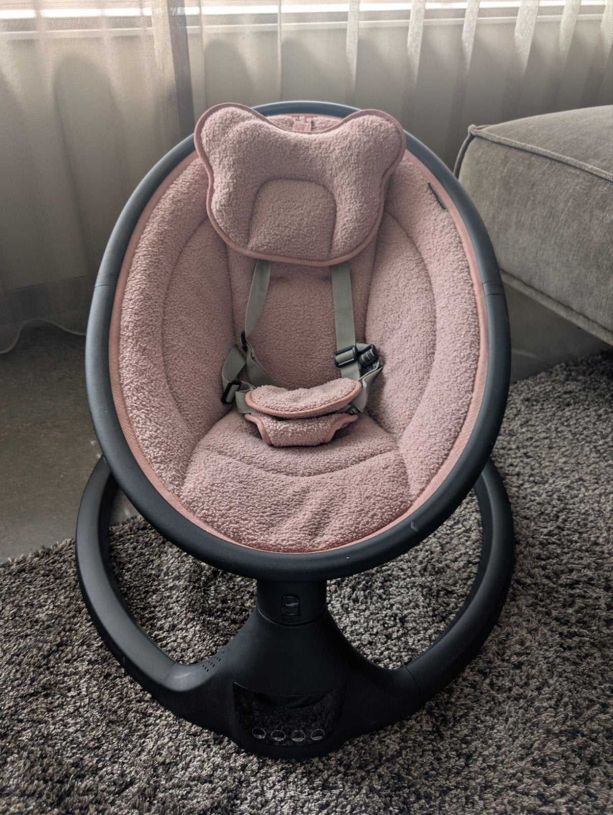 X-adventure Elektrische Schommelstoel voor Baby's - Roze, Ophalen, Zo goed als nieuw