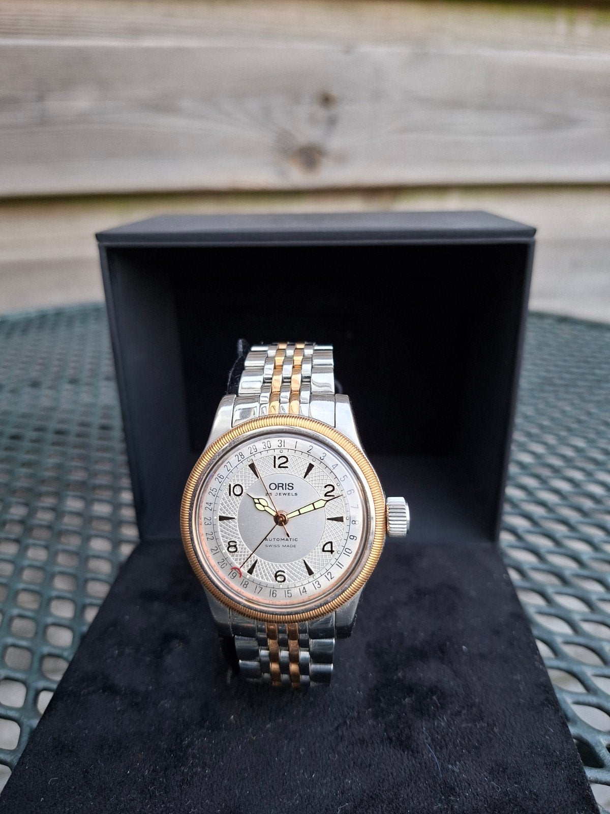 Oris Big Crown Pointer Date Automatisch Horloge, Staal, Gebruikt, Staal, Polshorloge