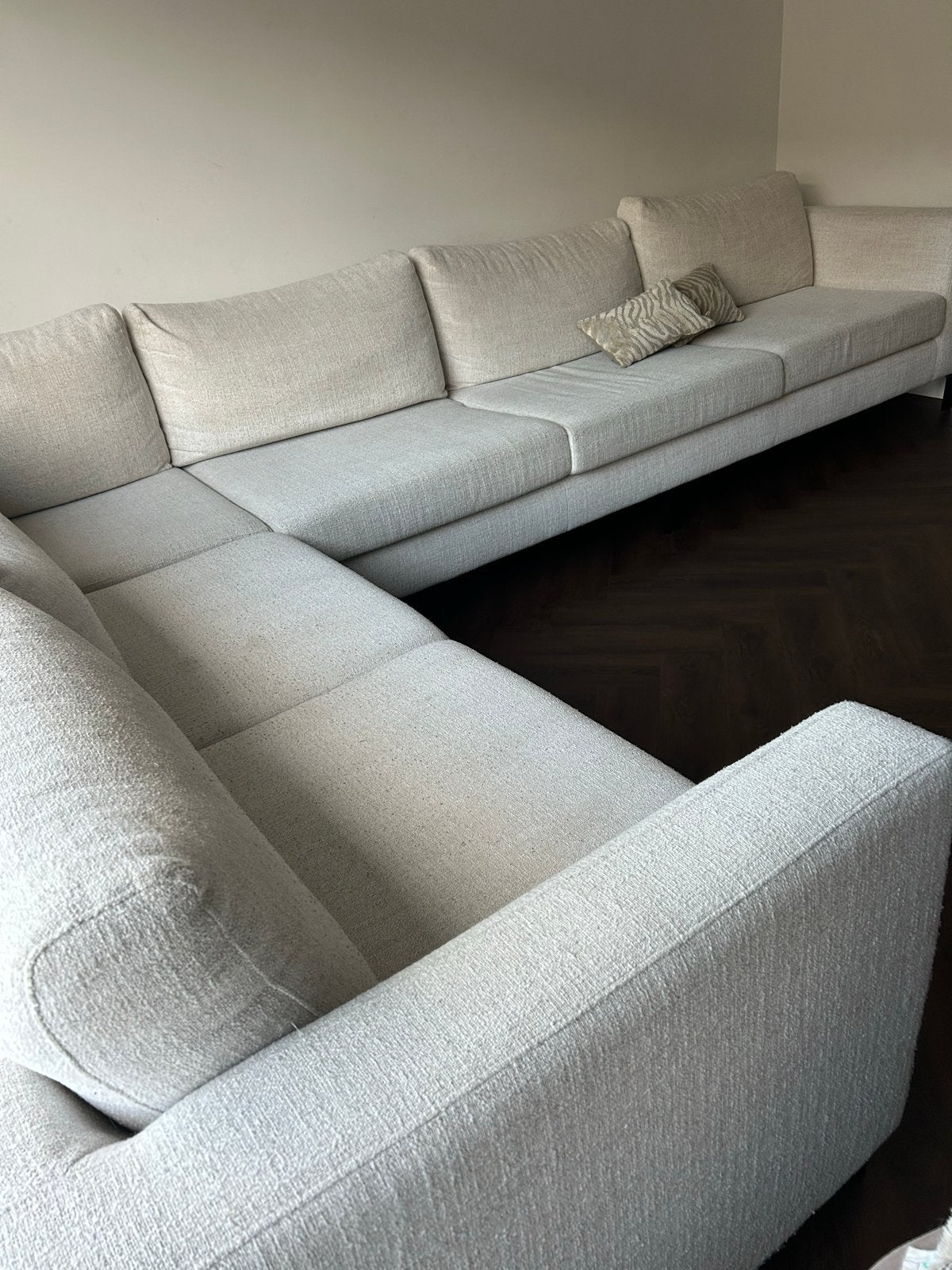 Grote Luxe hoekbank van Feelgoodliving (Villa Arena), Huis en Inrichting, Ophalen, Gebruikt, Hoekbank, Vierpersoons of meer
