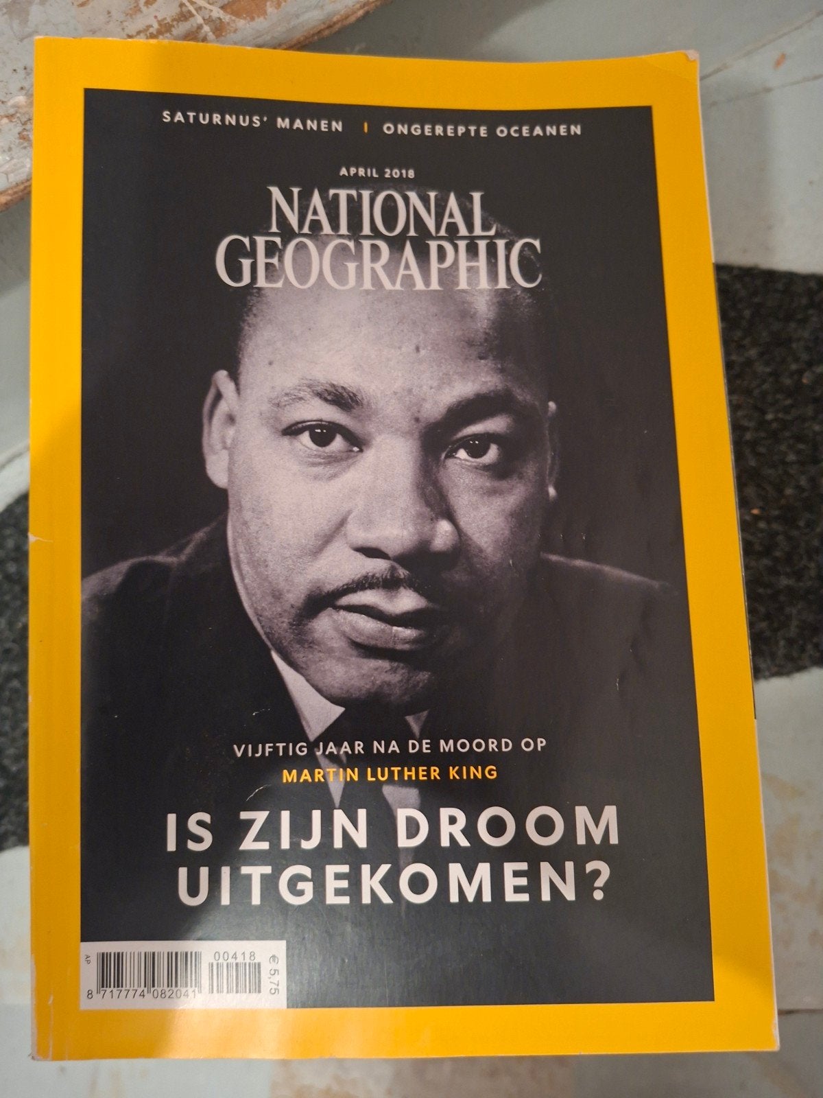 National Geographic April 2018 - Martin Luther King, Boeken, Ophalen of Verzenden, Zo goed als nieuw, Wetenschap en Natuur