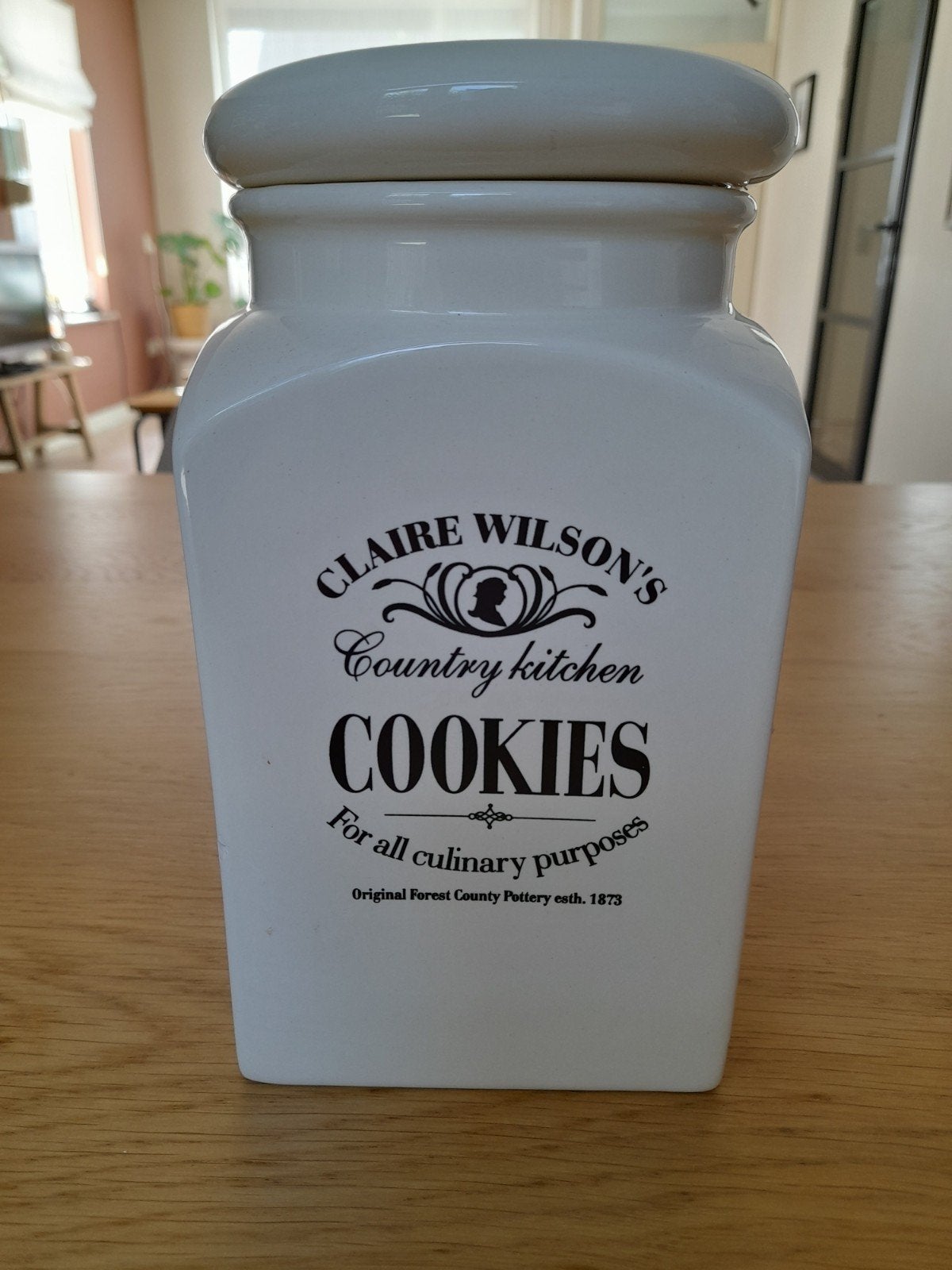 Claire Wilson's Country Kitchen Cookies Voorraadpot, Ophalen, Gebruikt, Voorraadpot, Steen/keramiek