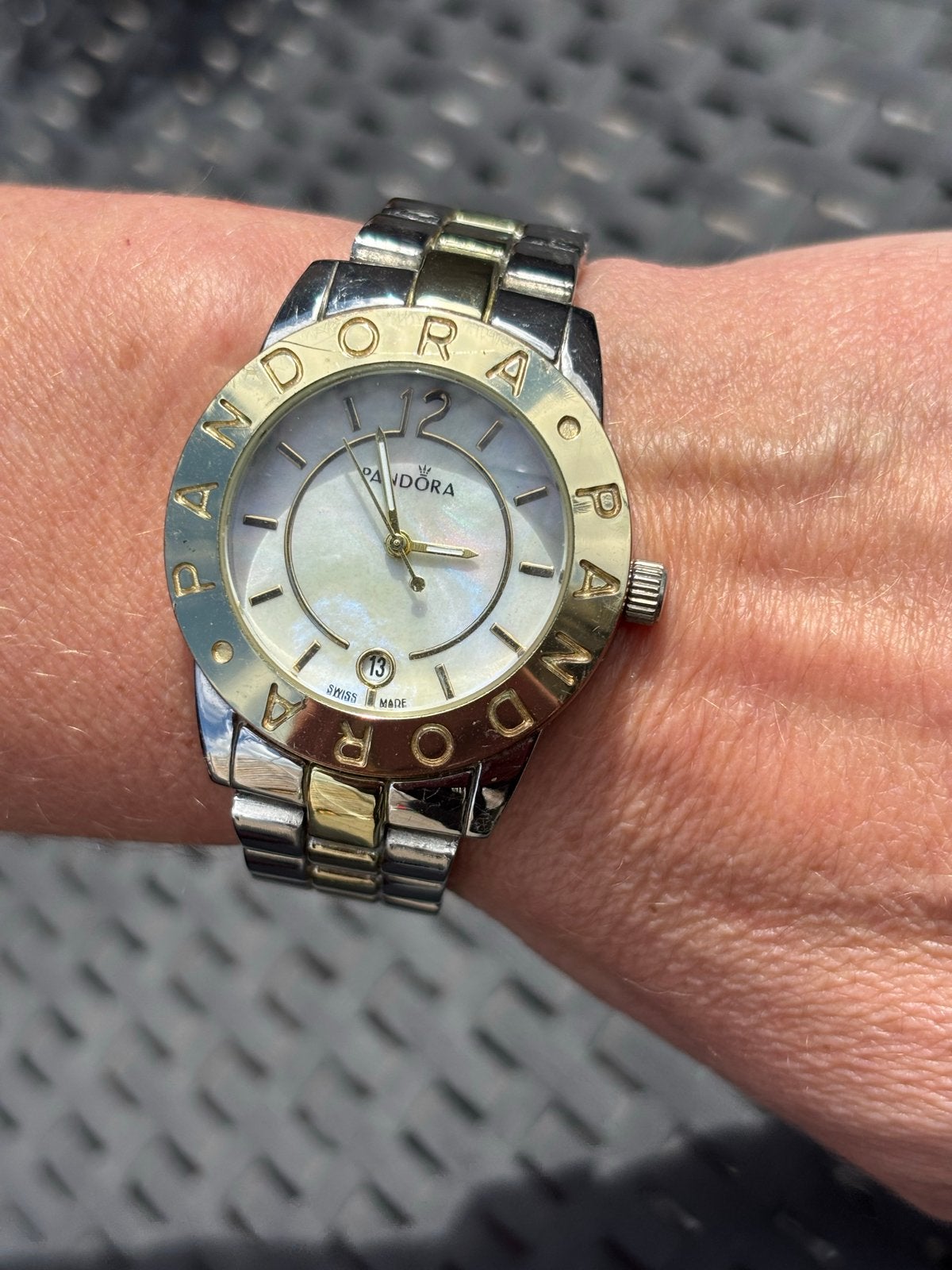 Pandora dames horloge - Werkt perfect, Overige merken, Staal, Staal, Polshorloge