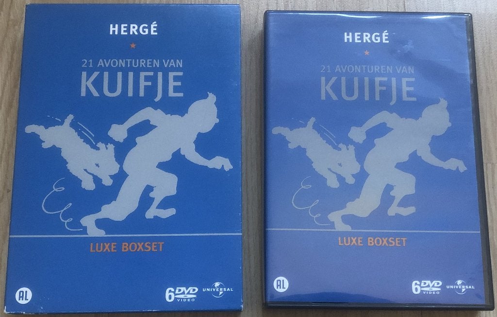 KUIFJE - 21 AVONTUREN VAN KUIFJE - BOXSET 6 DVD´S, Ophalen of Verzenden, Kuifje, Zo goed als nieuw