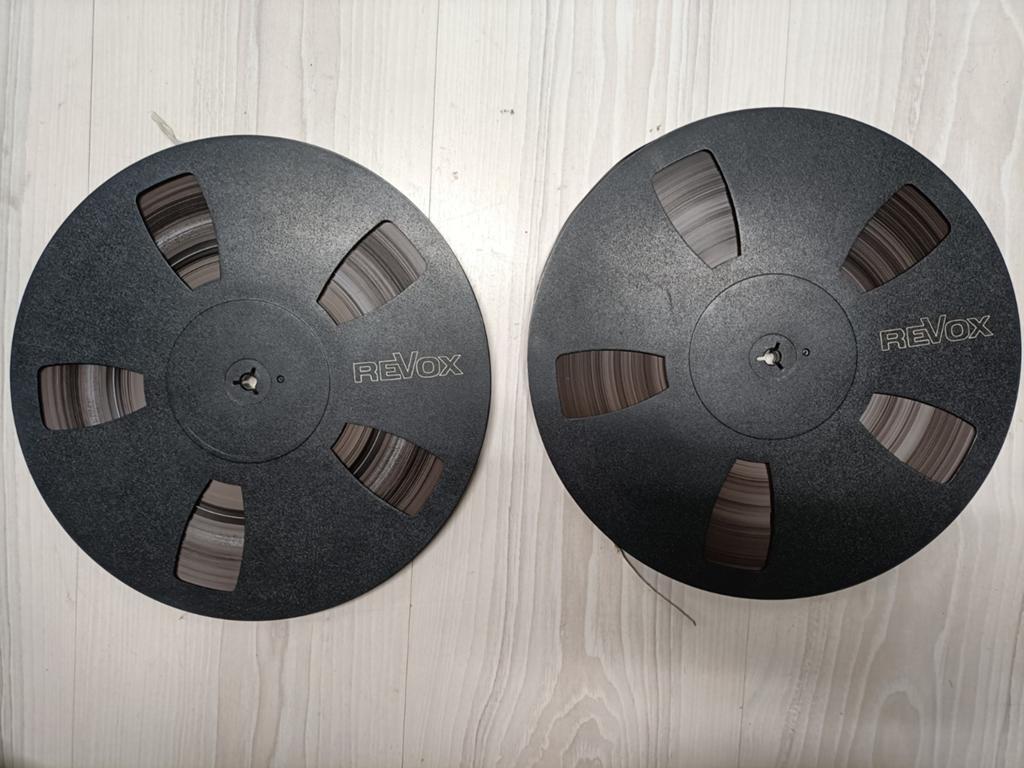 2x REVOX reels 26cm, Ophalen of Verzenden