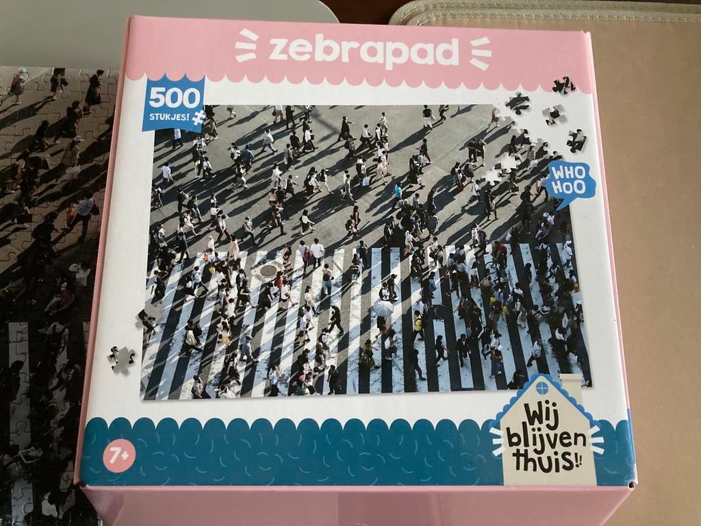 Zebrapad, leuke legpuzzel van 500 stukjes., Ophalen of Verzenden, Zo goed als nieuw