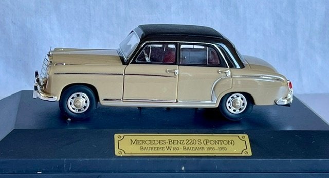 Faller Memory Cars 1:43: Mercedes-Benz 220S ponton, Ophalen of Verzenden, Zo goed als nieuw, Auto, Overige merken