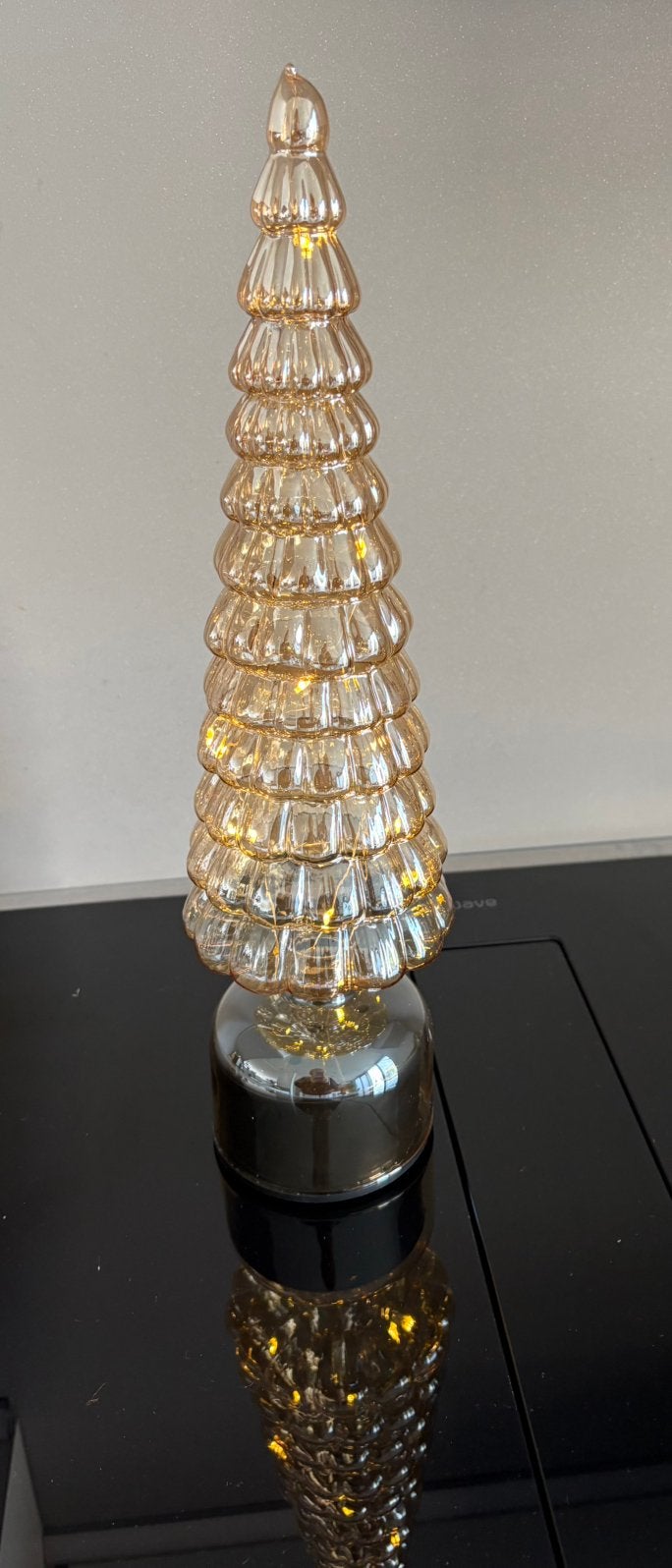 Kerst lichtboom (glas), Ophalen of Verzenden, Zo goed als nieuw
