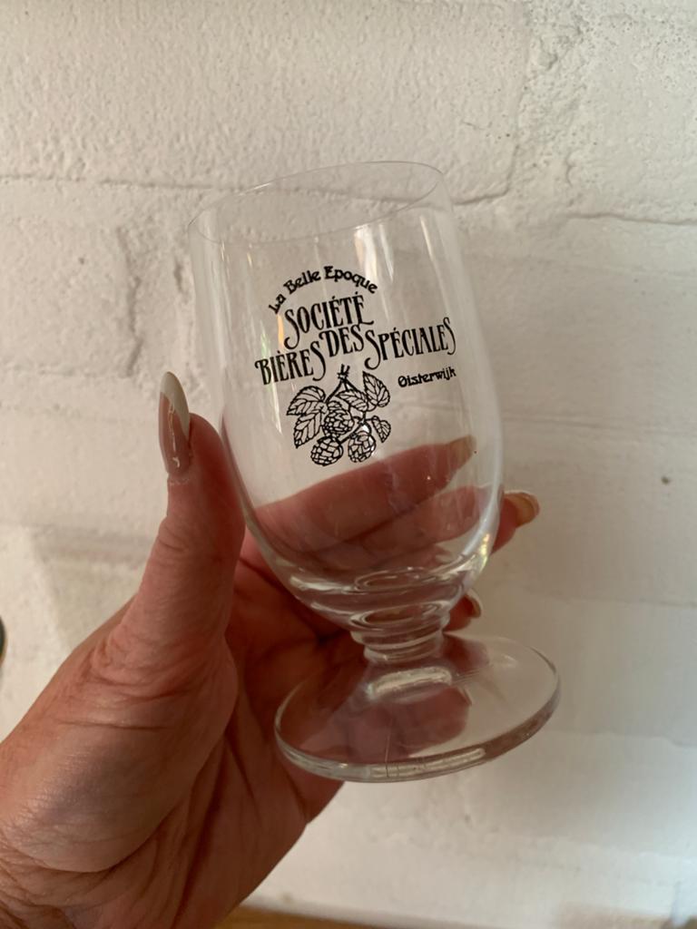 Bierglas "Société Bières des Spéciales" Oisterwijk, Ophalen of Verzenden