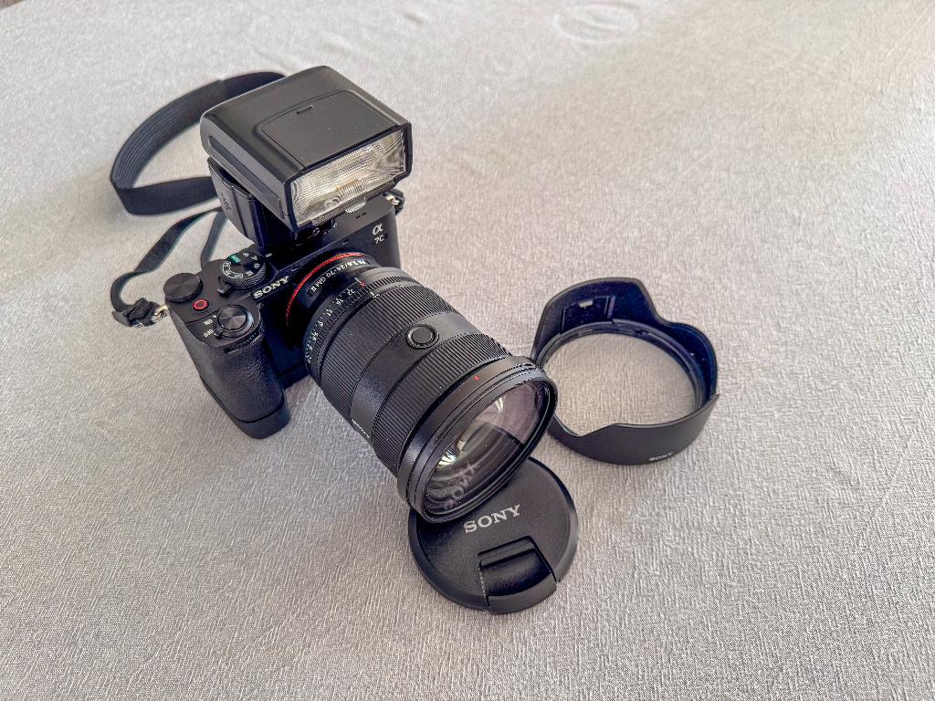 Sony FE 24-70mm f/2.8 GM II+Sony Alpha A7C II+Grip+Nissini40, Compact, Ophalen of Verzenden, Zo goed als nieuw, Sony