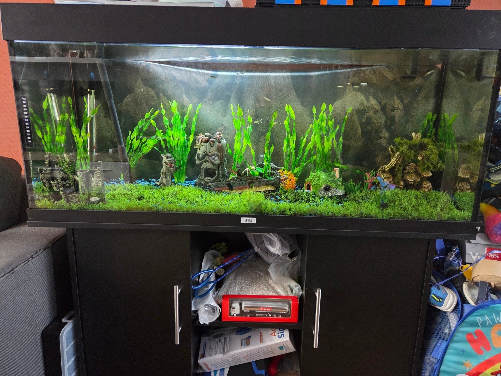 aquarium 1m 20 +meubel, Dieren en Toebehoren, Ophalen, Leeg aquarium