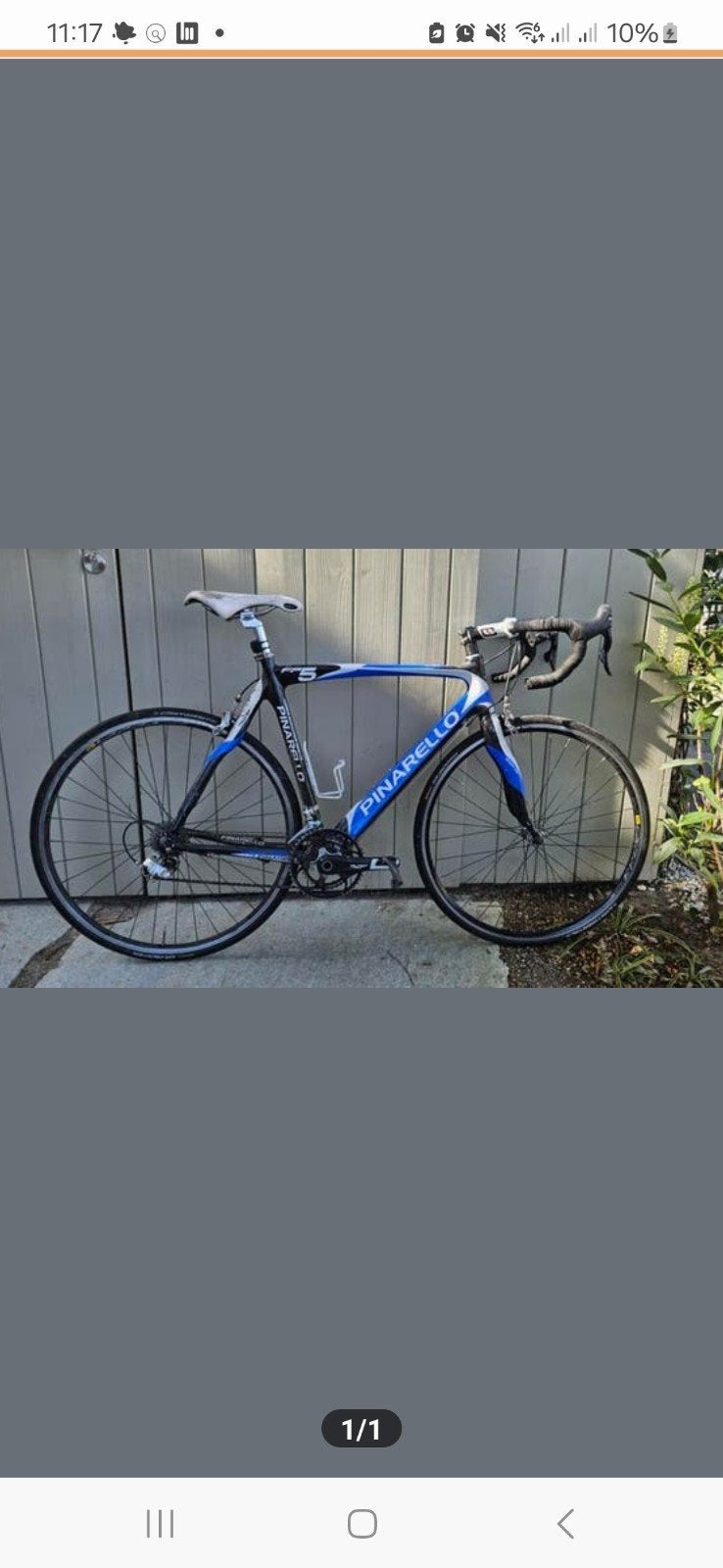 Pinarello racefiets - Blauw/Zwart, Overige merken, 28 inch, Gebruikt, Aluminium