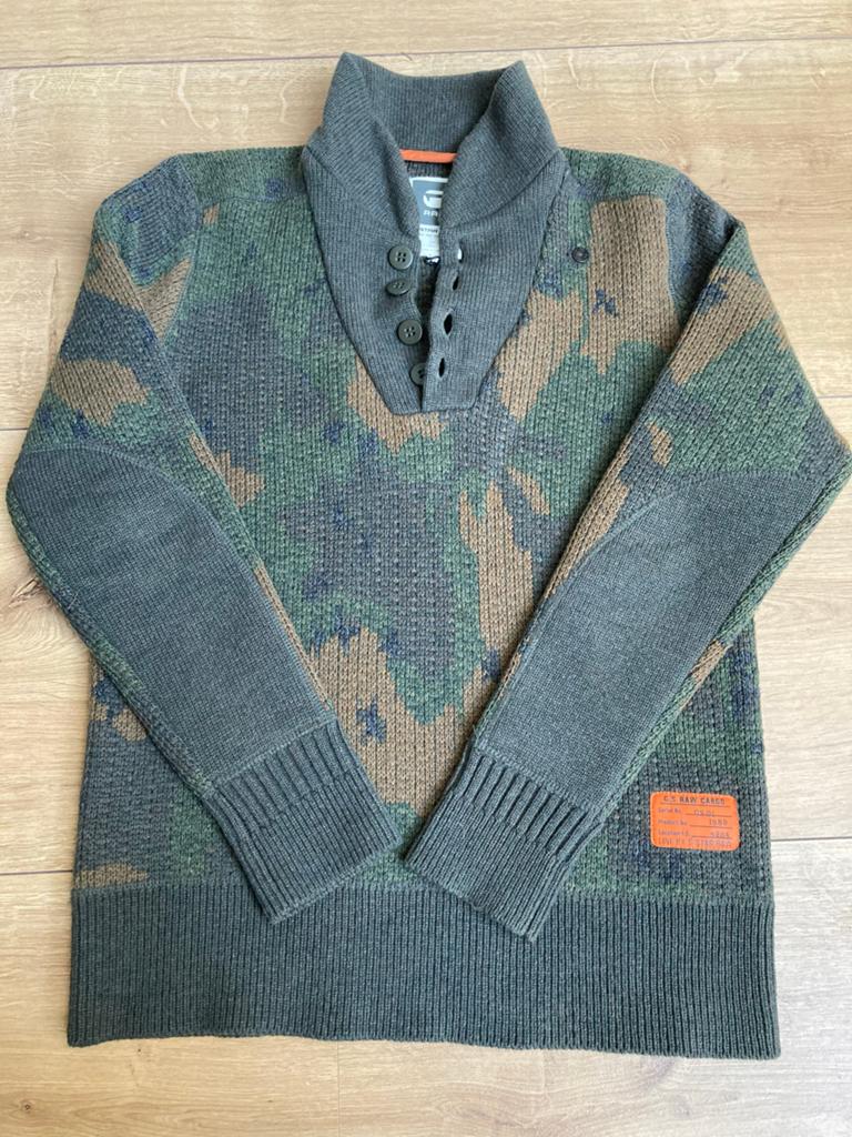 ==Bijna Nieuw== G-Star Raw Trui Camouflage Maat M, Kleding | Heren, Truien en Vesten, Ophalen of Verzenden, Zo goed als nieuw