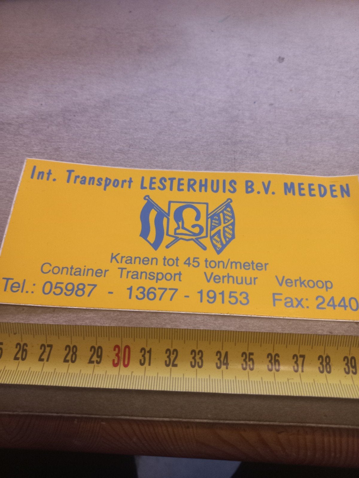 int transport lesterhuis bc meeden, Ophalen of Verzenden