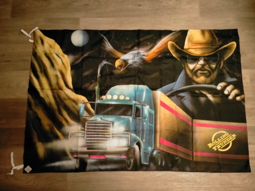 Rolling Thunder truck vrachtwagen vlag eagle arend auto, Ophalen of Verzenden, Zo goed als nieuw, Auto's